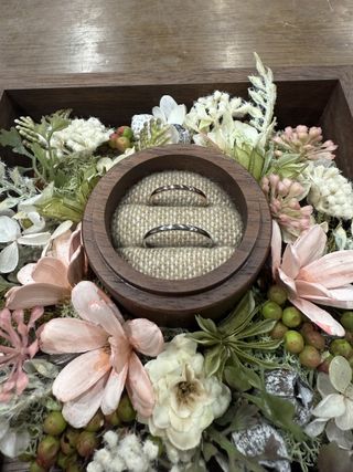 【鎌倉彫金工房の口コミ】 自分たちの手で一から作った指輪なので、既製品にはない特別な愛着があり…