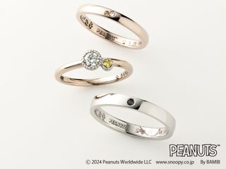 プラチナ、イエローゴールド、ピンクゴールドだけでなく、with Happiness..の特徴でもある、肌なじみが良く優しい色味のハニーイエローゴールド（K18HYG）をお選びいただけます。
変色や変形のしづらい素材のみのお取り扱いとなっており、これからのふたりと一生歩んでいく婚約指輪・結婚指輪に相応しい指輪が揃います。