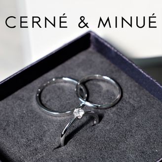 【CERNÉ＆MINUÉ by BIJOUPIKO(セルネとミヌエ バイ ビジュピコ)】手作り婚約指輪（Pt950／鏡面）~ 経験豊富な職人がマンツーマンでサポート ~