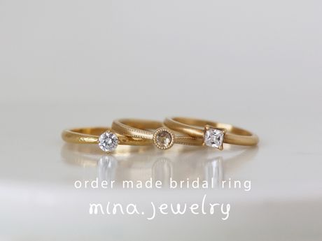 mina jewelry ゴールドリング　ダイヤ0.2ct 9.5号 mina jewelry ゴールドリング ダイヤ0.2ct 9.5号 - メルカリ
