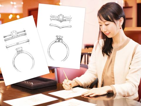 【＜無料＞デザイン提案・見積り】
ご希望の方には、デザイナーが1枚2～3分でデザイン画を描き、その場でご提案。好みの雰囲気やライフスタイルを参考にご提案いたしますので、具体的なイメージがなくても大丈夫。デザイナーと相談していくうちに、新たな発見があるかも！