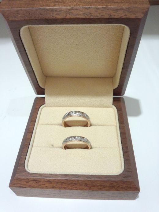 思い描いた指輪が出来ました☆