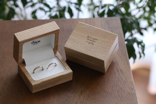 リングピローやインテリアにも！ご成約でKiona.オリジナル木製リングケースをプレゼント★