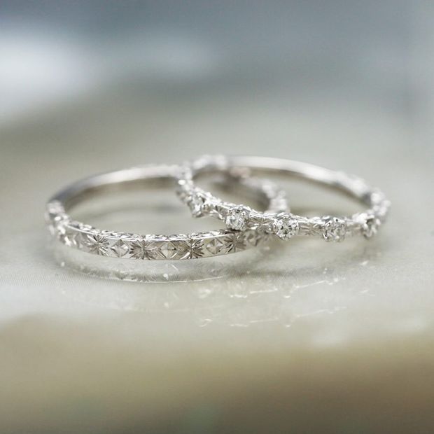 【JKPLANET(JKプラネット)】アベリ マリッジリング  [スターライト]