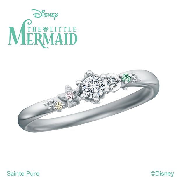 【JKPLANET(JKプラネット)】【期間・数量限定モデル】ディズニー「リトル・マーメイド」 【Beyond the Waves -あこがれた世界-】 婚約指輪