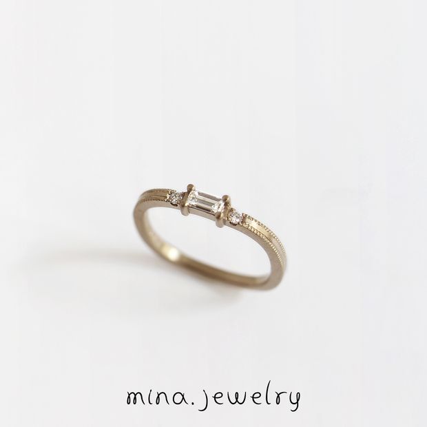 【mina.jewelry(ミナジュエリー)】｜mina.jewelry｜バゲットカットダイヤモンド