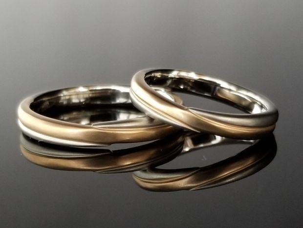 【TANZO.(鍛造指輪)】クロスデザインはお二人だけの特別な結婚指輪