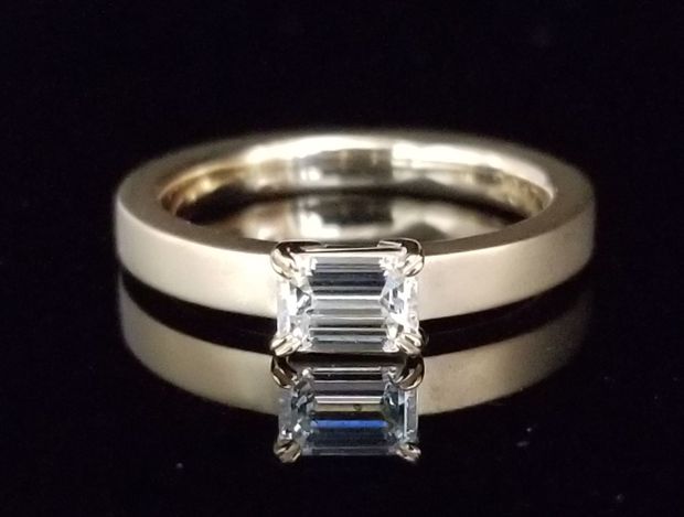 【TANZO.(鍛造指輪)】スタイリッシュで上品なご婚約指輪