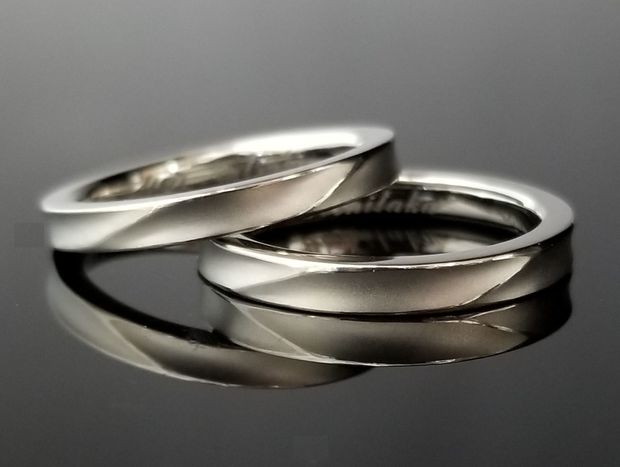 【TANZO.(鍛造指輪)】職人が丁寧に仕上げをさせて頂いた鍛造結婚指輪