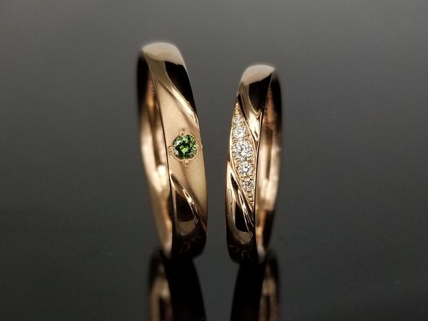 【TANZO.(鍛造指輪)】鍛造製法でお造りした肌なじみの良いゴールドリング