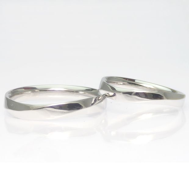 【TANZO.(鍛造指輪)】平甲丸S字/面取り