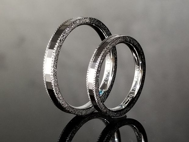 【TANZO.(鍛造指輪)】こだわりのプラチナカットの結婚指輪