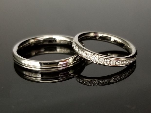 【TANZO.(鍛造指輪)】グレードが高いダイヤモンドの結婚指輪