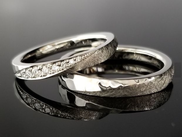 【TANZO.(鍛造指輪)】立体的に仕上げ存在感のある結婚指輪
