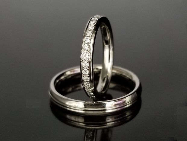 【TANZO.(鍛造指輪)】グレードが高いダイヤモンドの結婚指輪
