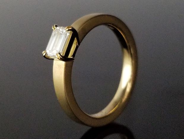 【TANZO.(鍛造指輪)】スタイリッシュで上品なご婚約指輪