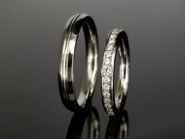 【TANZO.(鍛造指輪)】グレードが高いダイヤモンドの結婚指輪
