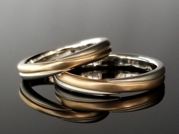 【TANZO.(鍛造指輪)】クロスデザインはお二人だけの特別な結婚指輪