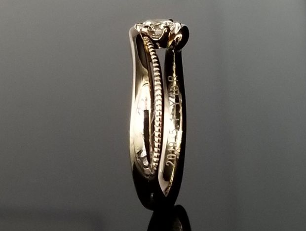 【TANZO.(鍛造指輪)】想いを形にしたスプーンモチーフのご婚約指輪