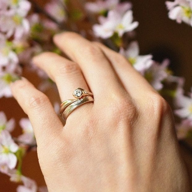 【杢目金屋(もくめがねや)】【杢目金屋】桜一輪