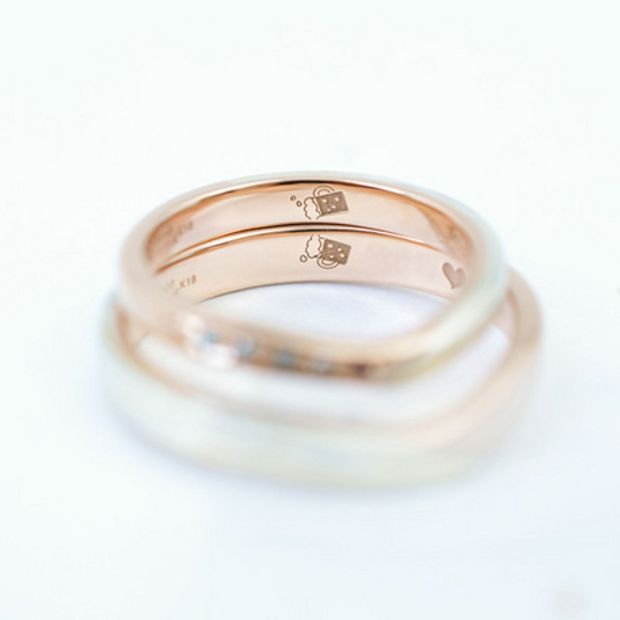 【杢目金屋(もくめがねや)】【杢目金屋】木目金V字