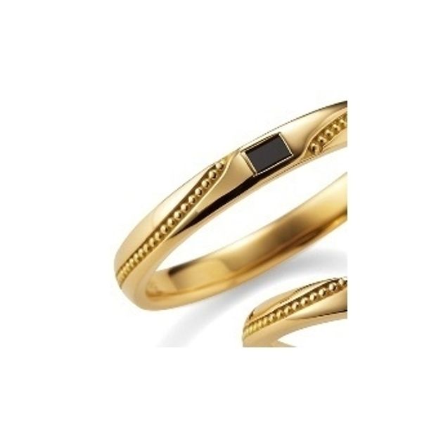 【ORECCHIO(オレッキオ)】フランキンセンス～ミル打ちの曲線とバゲットダイヤが光る着け心地の良い結婚指輪