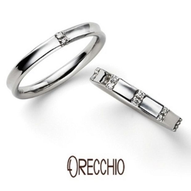 【ORECCHIO(オレッキオ)】＜monaco～モナコ＞　MM-2007/MM2008 結婚指輪　薬指にフィットする内反りのデザインで抜群の着け心地