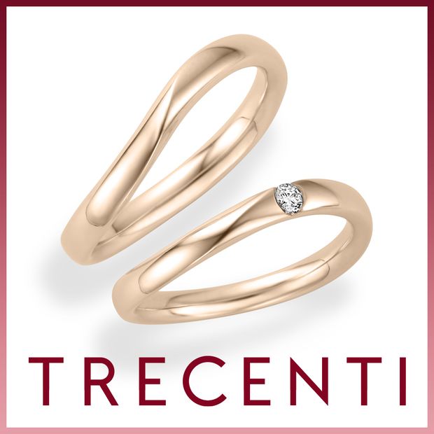 【TRECENTI(トレセンテ)】ウルバーノウェーブ(0.07ct)（UB-CM／UB-CL0.07）