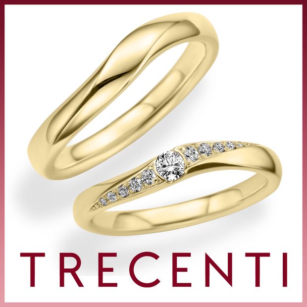 【TRECENTI(トレセンテ)】フェリーチェウェーブ双子ダイヤモンド（FELI-2015M/TWL FELI-2015L/TWL）