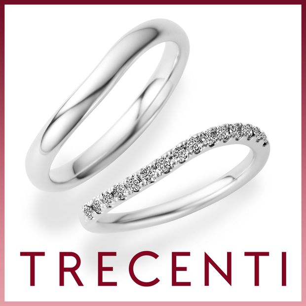 【TRECENTI(トレセンテ)】ハーフエタニティウェーブ01(BEL-CM　ET-SHC15)