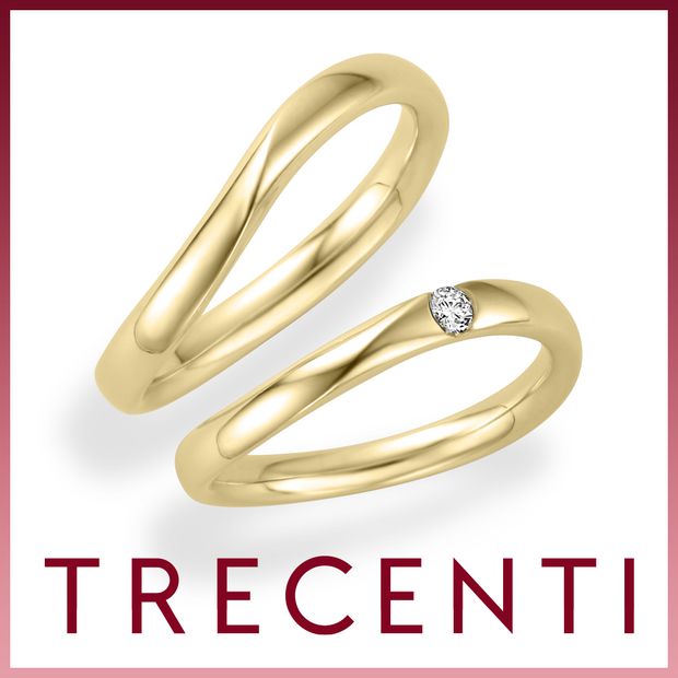 【TRECENTI(トレセンテ)】ウルバーノウェーブ(0.07ct)（UB-CM／UB-CL0.07）