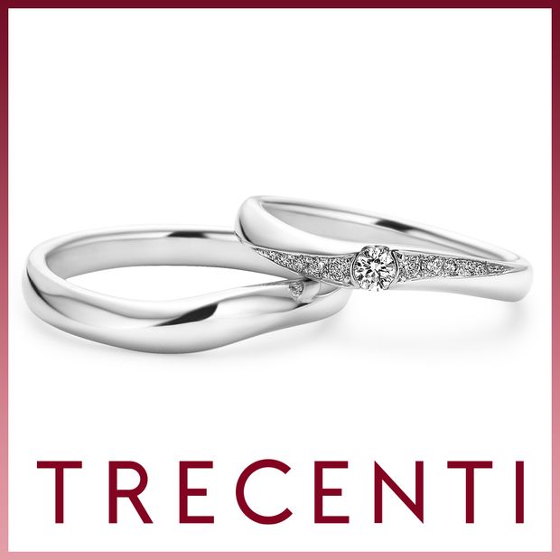 【TRECENTI(トレセンテ)】フェリーチェウェーブ双子ダイヤモンド（FELI-2015M/TWL FELI-2015L/TWL）