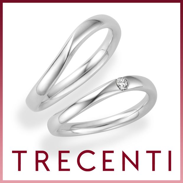 【TRECENTI(トレセンテ)】ウルバーノウェーブ(0.07ct)（UB-CM／UB-CL0.07）