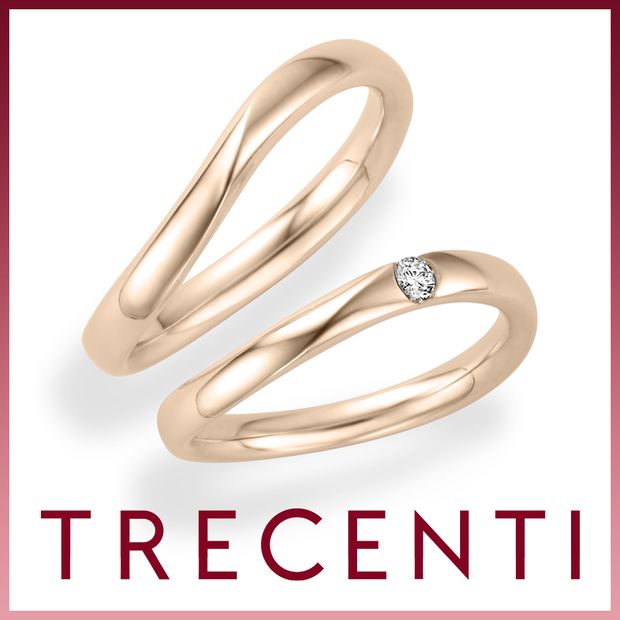 【TRECENTI(トレセンテ)】ウルバーノウェーブ(0.05ct)（UB-CM UB-CL0.05）