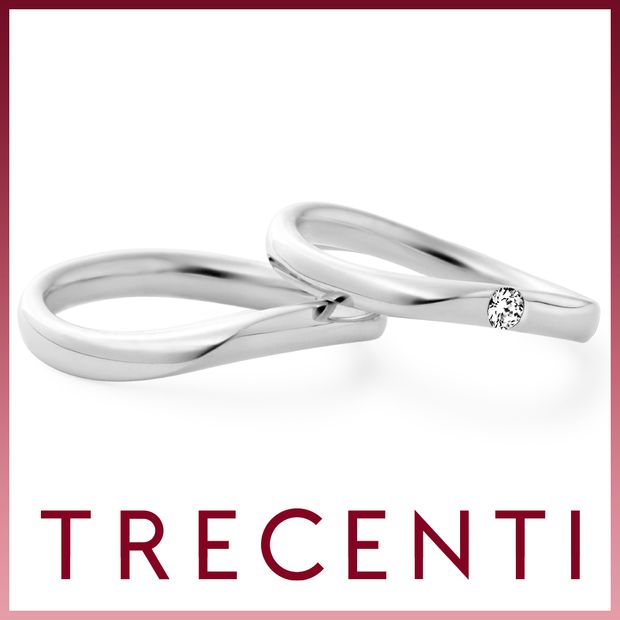 【TRECENTI(トレセンテ)】ウルバーノウェーブ(0.05ct)（UB-CM UB-CL0.05）
