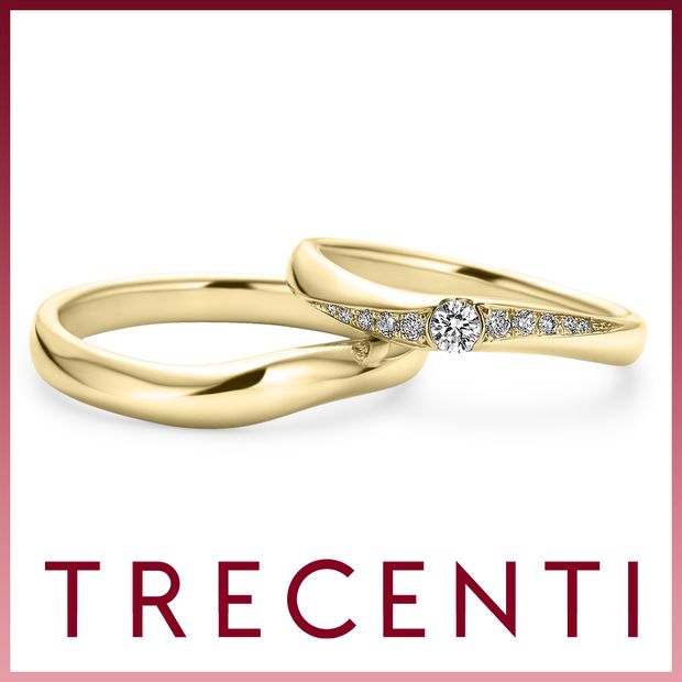 【TRECENTI(トレセンテ)】フェリーチェウェーブ双子ダイヤモンド（FELI-2015M/TWL FELI-2015L/TWL）