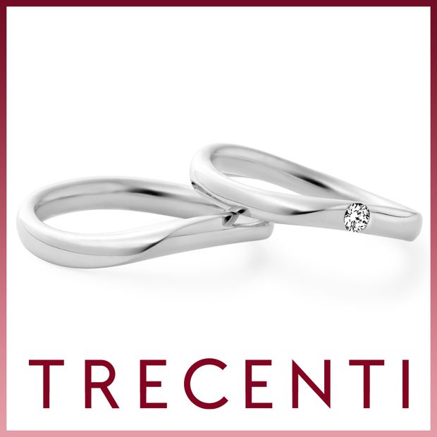 【TRECENTI(トレセンテ)】ウルバーノウェーブ(0.07ct)（UB-CM／UB-CL0.07）