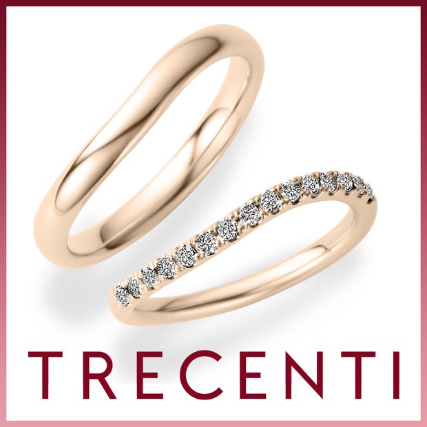 【TRECENTI(トレセンテ)】ハーフエタニティウェーブ01(BEL-CM　ET-SHC15)