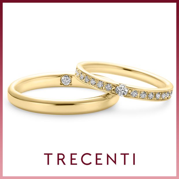 【TRECENTI(トレセンテ)】【一つの原石から生まれたダイヤモンドを分かち合う】フェリーチェ 双子ダイヤモンド（FELI-FM TW／FELI-FL0.05TW)