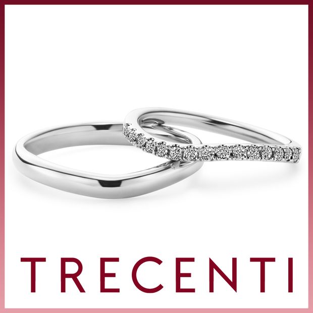 【TRECENTI(トレセンテ)】ハーフエタニティウェーブ01(BEL-CM　ET-SHC15)