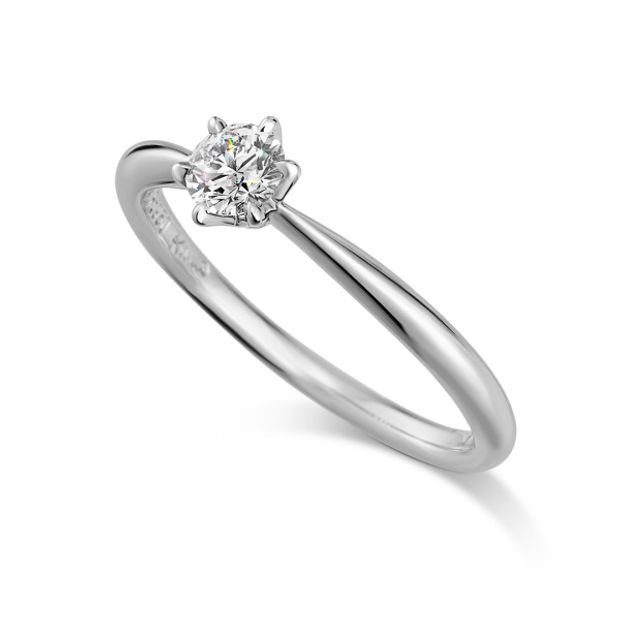 【ケイウノ ブライダル(K.UNO BRIDAL)】NEW 【パーチェ・コルテ】人気デザインの石座の高さを抑えた婚約指輪