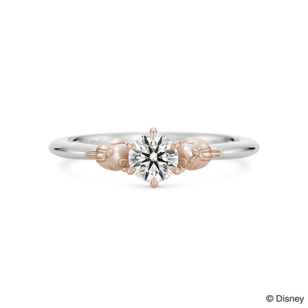 【ケイウノ ブライダル(K.UNO BRIDAL)】［Disney］Chipper Buddy/チップ＆デール エンゲージリング 