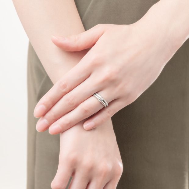 【ケイウノ ブライダル(K.UNO BRIDAL)】【MOKUME（木目金）Piantina】ピアンティーナ