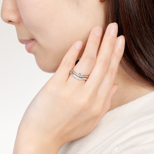 【ケイウノ ブライダル(K.UNO BRIDAL)】【MOKUME（木目金）Arietta Fianco】アリエッタ・フィアンコ