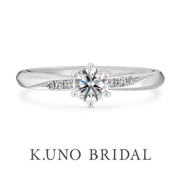 【ケイウノ ブライダル(K.UNO BRIDAL)】【シンフォニア】凛とした雰囲気を持つ王道の美しいデザイン