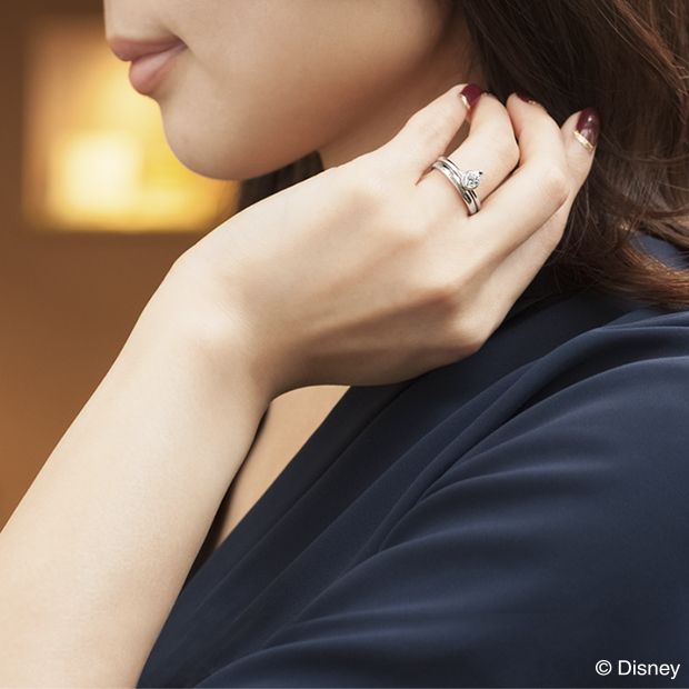 【ケイウノ ブライダル(K.UNO BRIDAL)】[Disney] ジャスミン/ マリッジリング Catch the Star -星をこの手に-