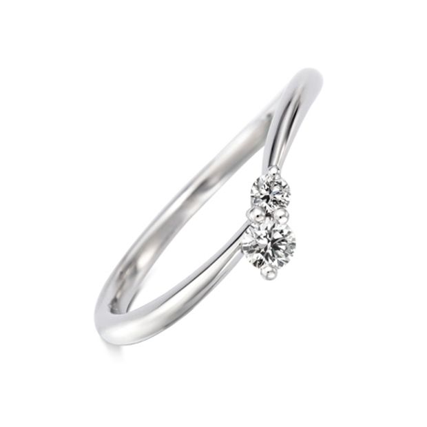 【ケイウノ ブライダル(K.UNO BRIDAL)】【コメットll】ゆるやかなウェーブラインが手元を美しく演出