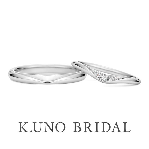 【ケイウノ ブライダル(K.UNO BRIDAL)】【ブループーロ】海の雫を、ふたりの純粋な愛情と重ね合わせて&hellip;。