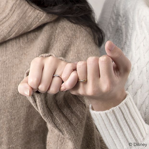 【ケイウノ ブライダル(K.UNO BRIDAL)】［Disney］Chipper Buddy/チップ＆デール マリッジリング