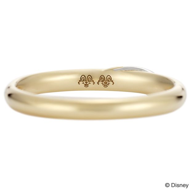 【ケイウノ ブライダル(K.UNO BRIDAL)】［Disney］Chipper Buddy/チップ＆デール マリッジリング